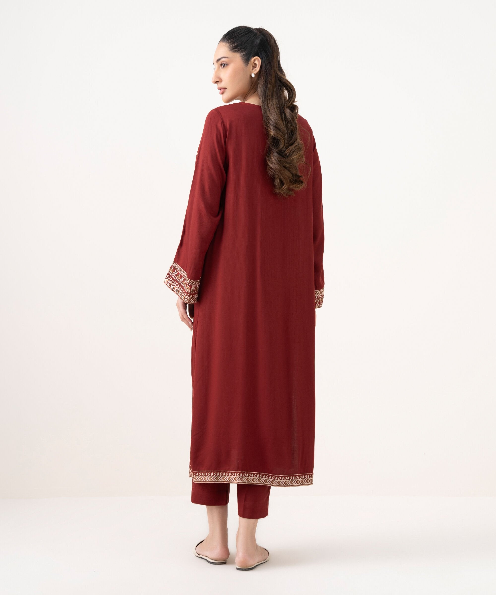 Saphair Emb Shawl 3Pc