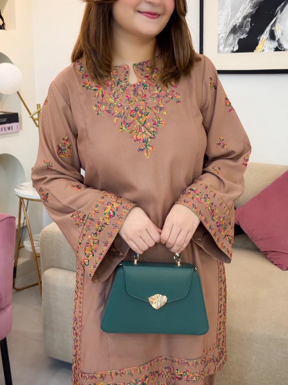 Fefa Emb Farshi Shalwar Set