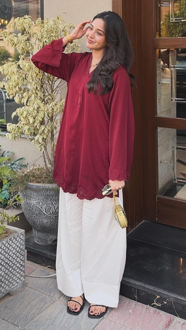 Afsha Emb Farshi Shalwar Set