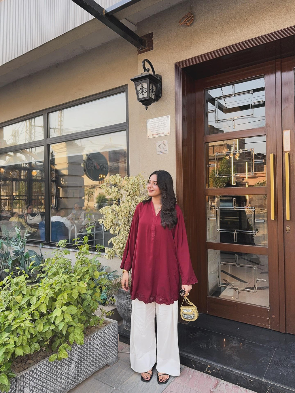 Afsha Emb Farshi Shalwar Set