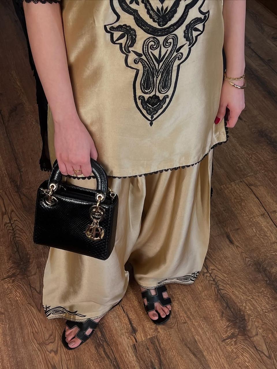 Gold Zauq Embroidered 3Pc