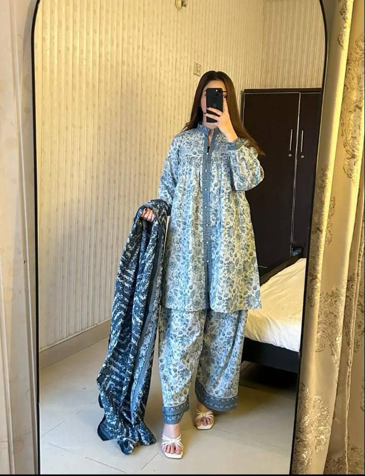 Aqsa Farshi Shalwar 3pc