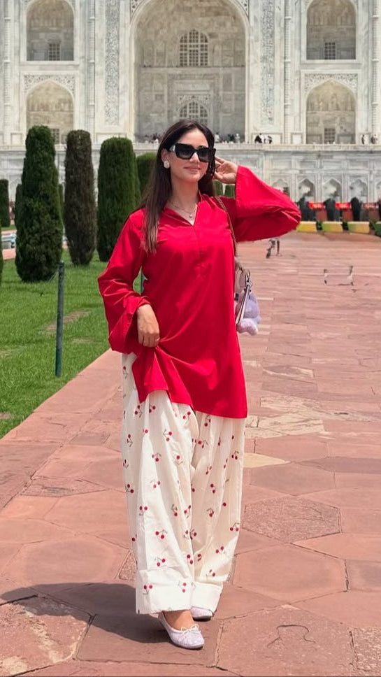 Mahi Emb Farshi Shalwar Set