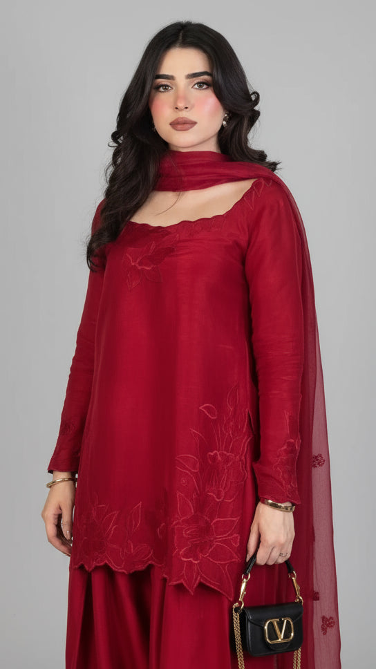 Zauq Embroidered 3Pc