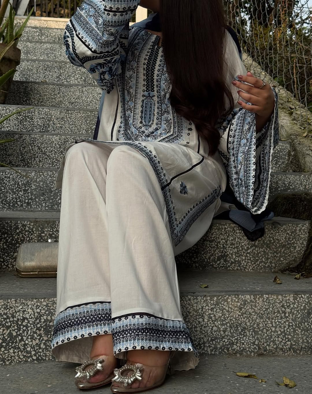 Nazar Embroidered 3Pc