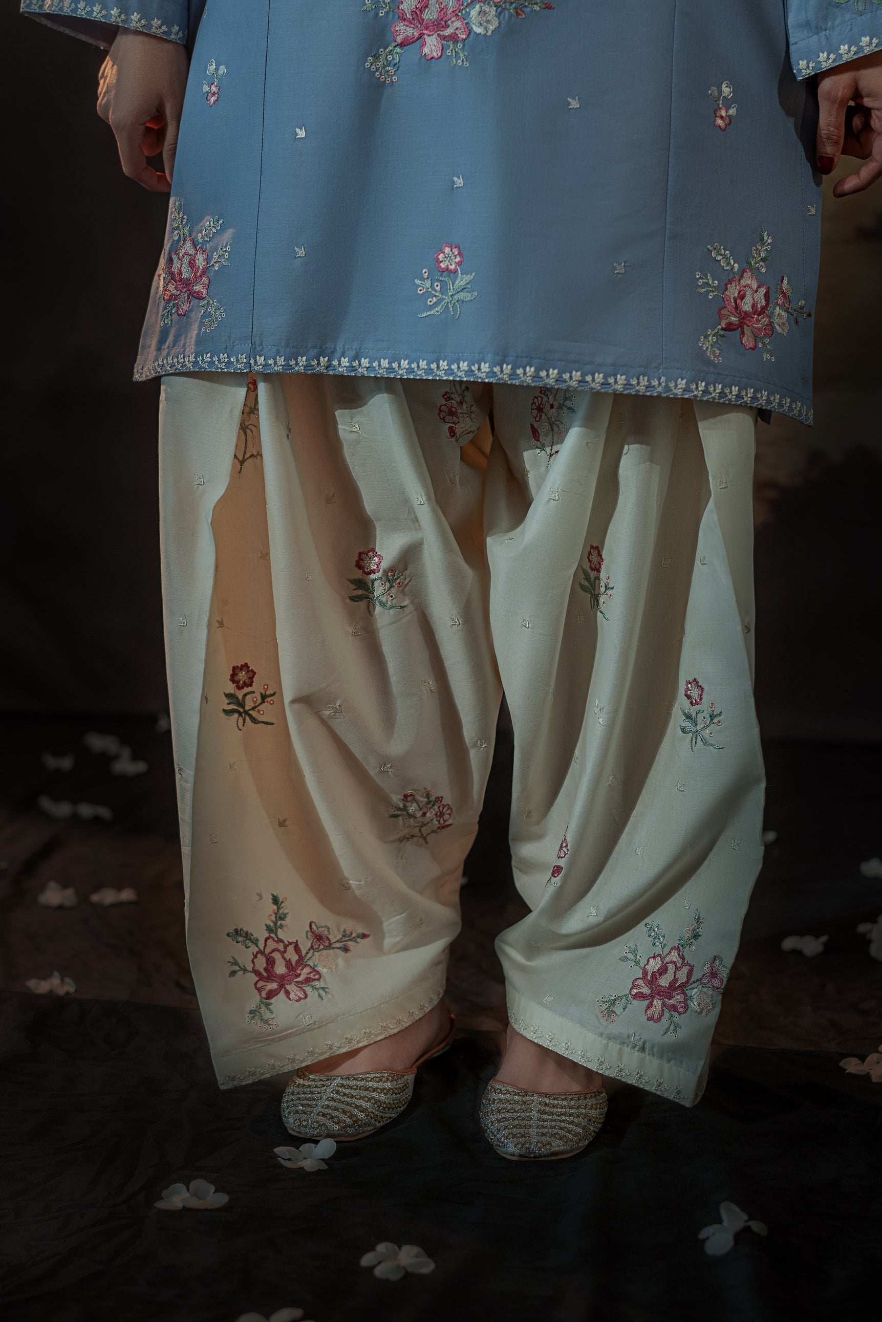 Fiza Embroidered Set