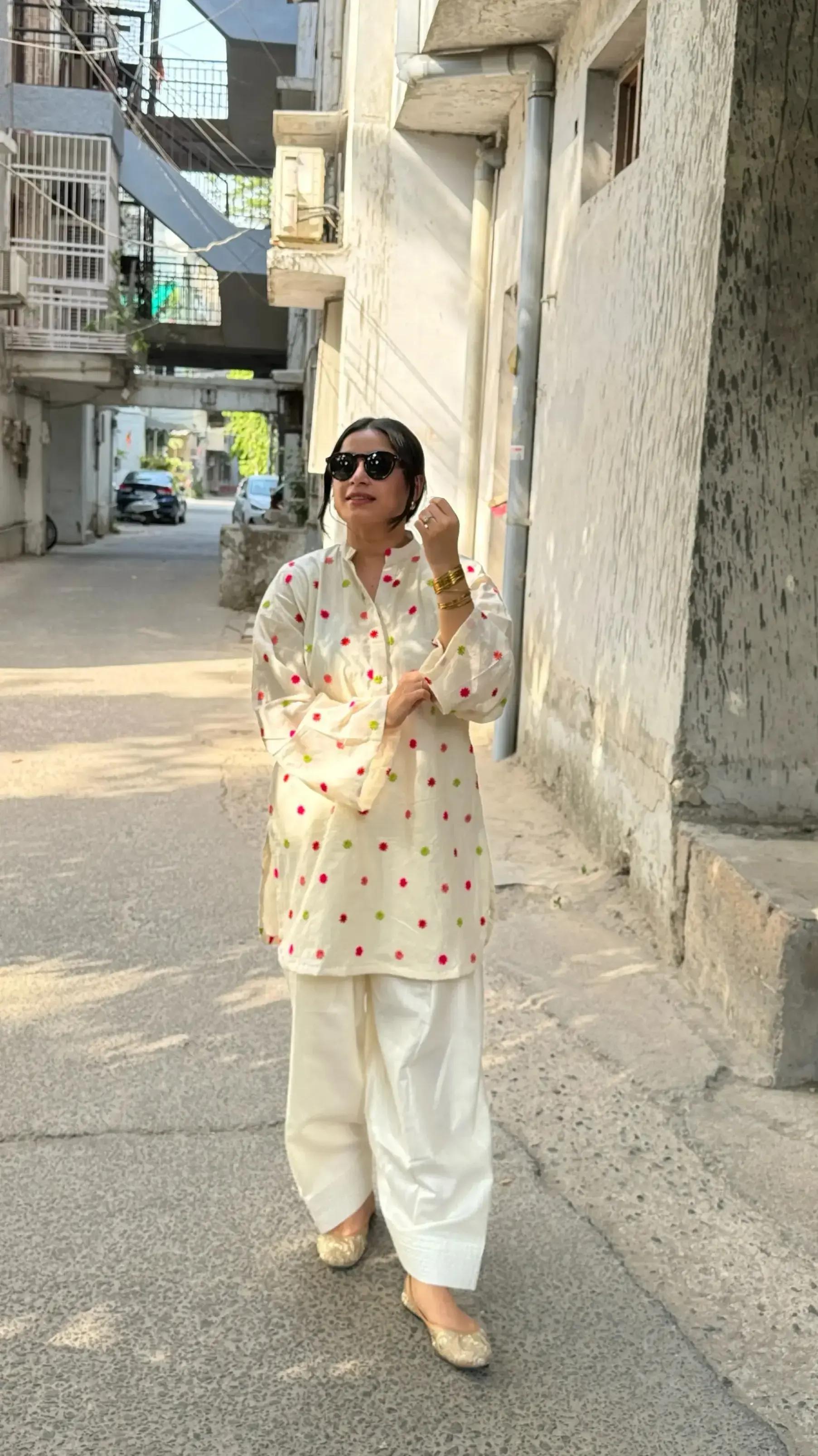 Heer Emb Farshi Shalwar Set