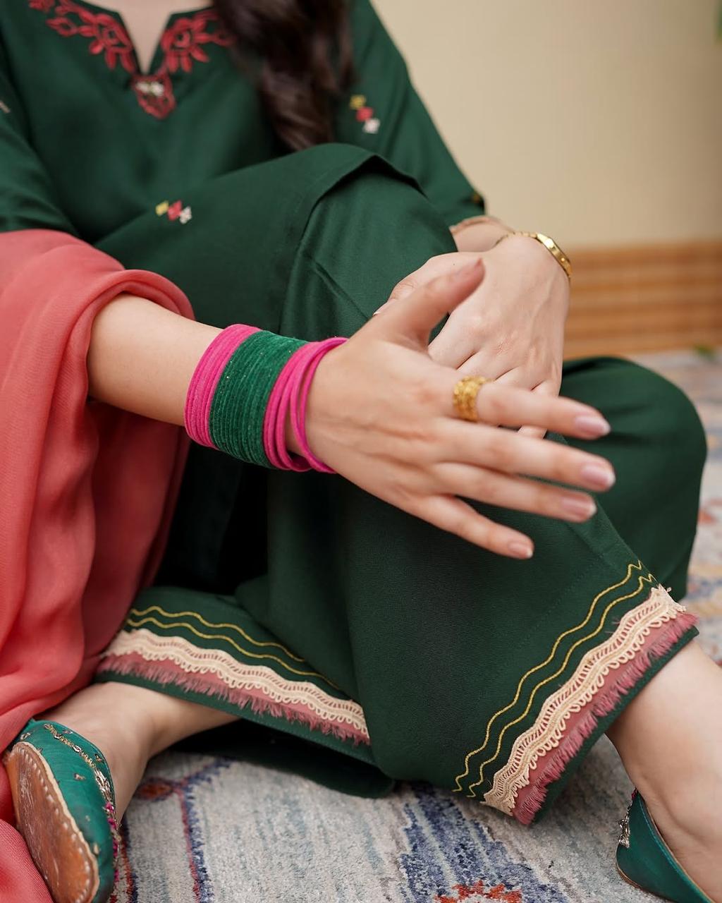 Hasena Emb Farshi Shalwar Set