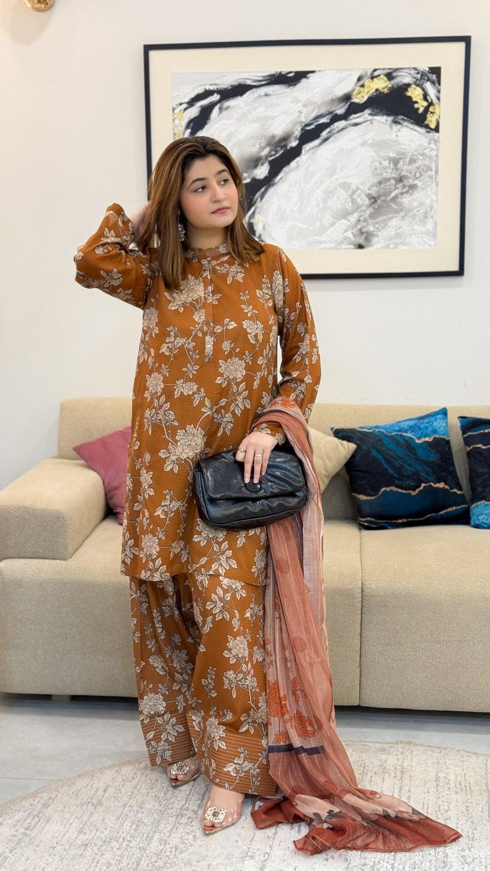 Meena Farshi Shalwar 3pc