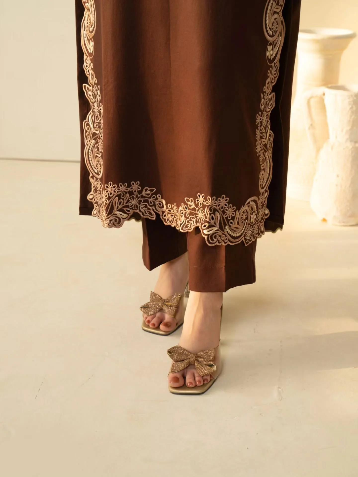 Tiraz Emb Shawl 3pc Set