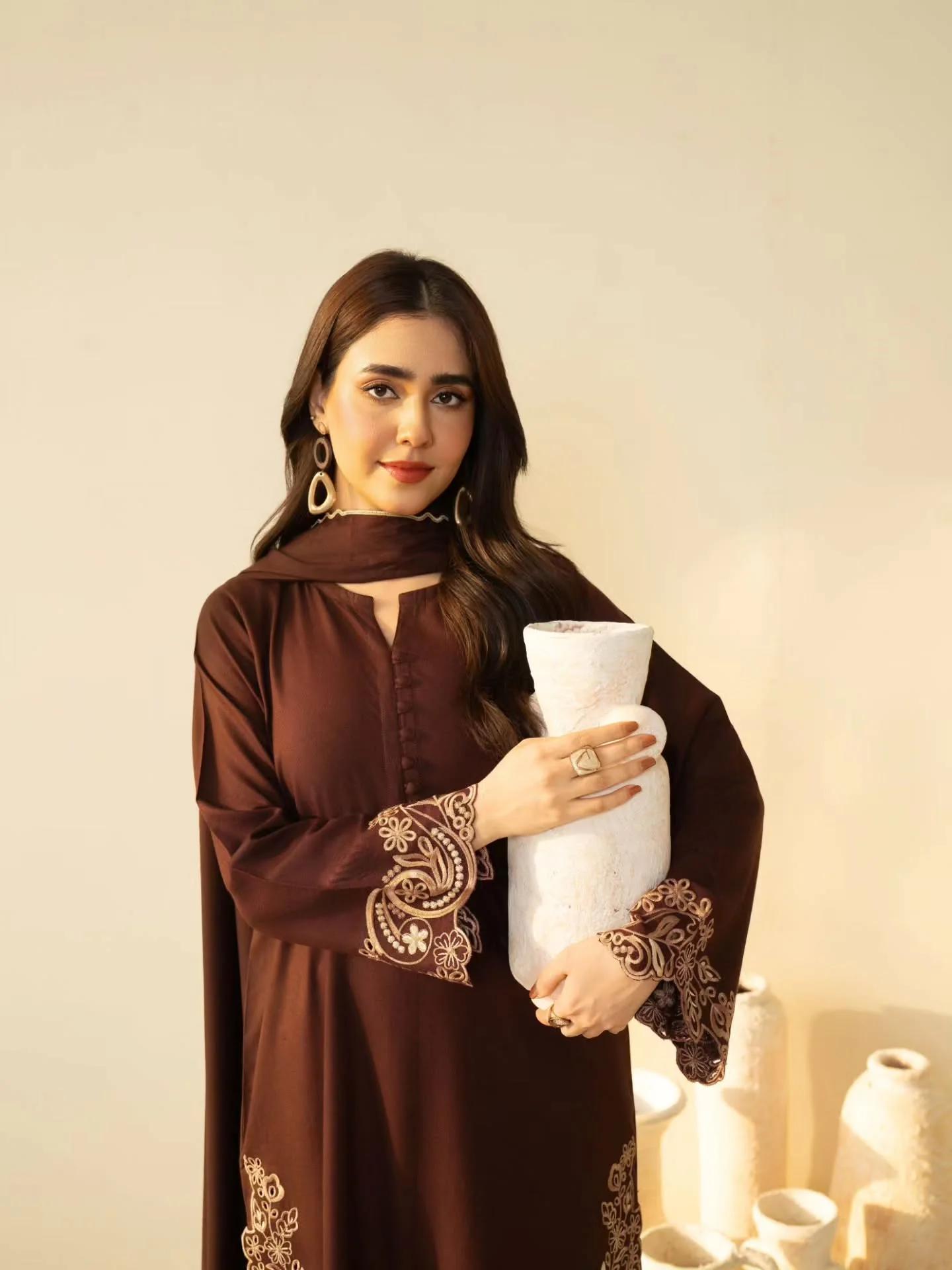 Tiraz Emb Shawl 3pc Set