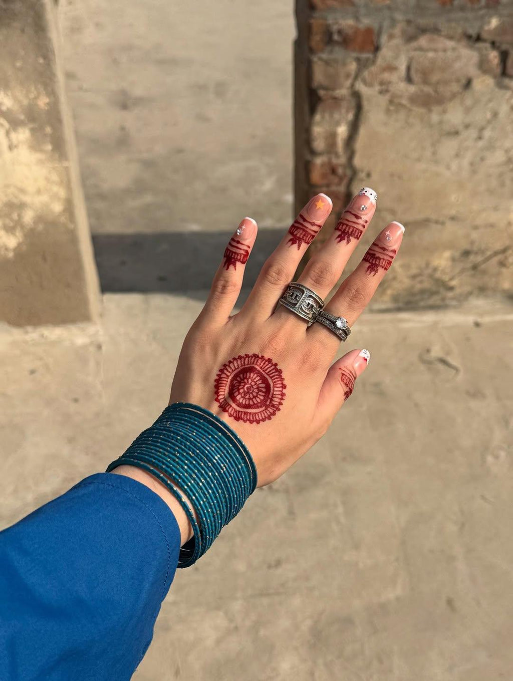 Aroba Blue Farshi Shalwar Set