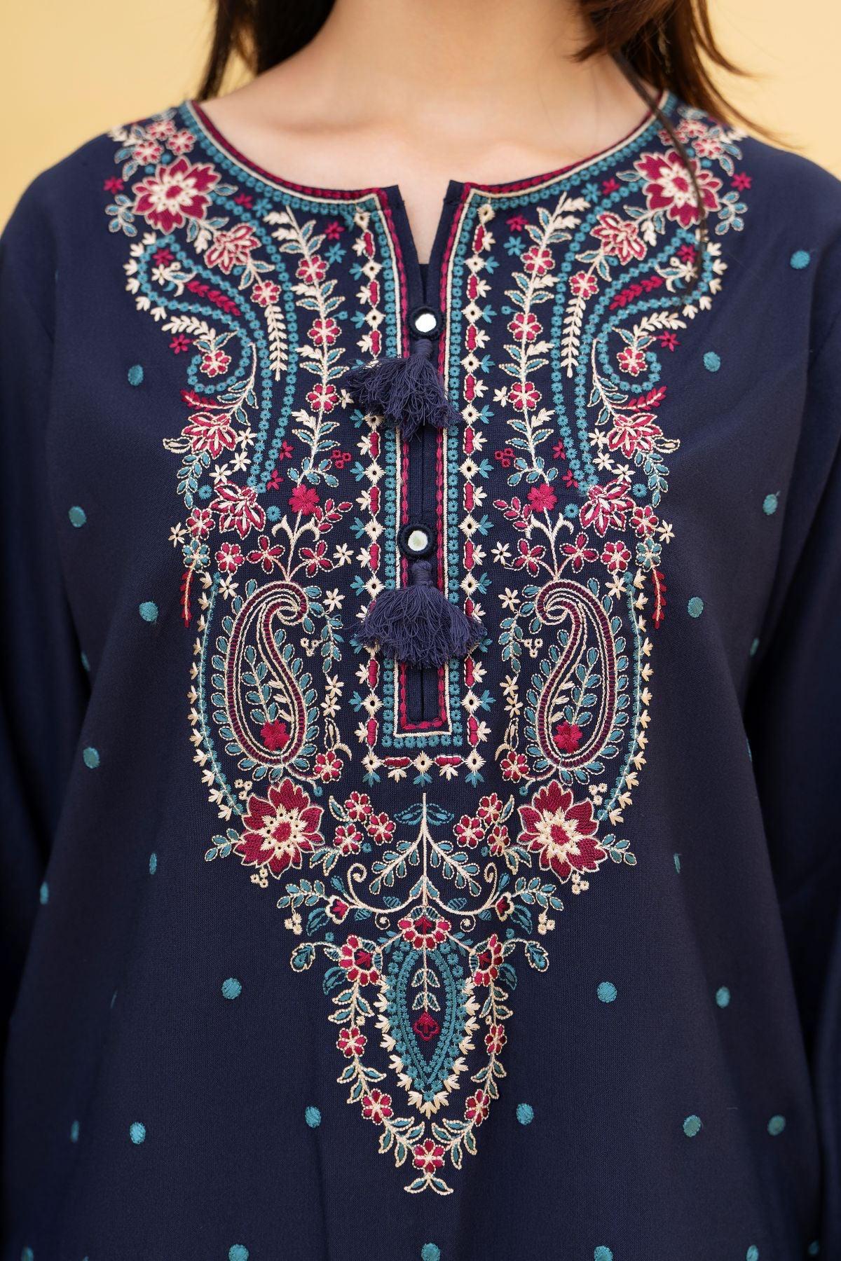 Alif Emb Shawl 3pc Set