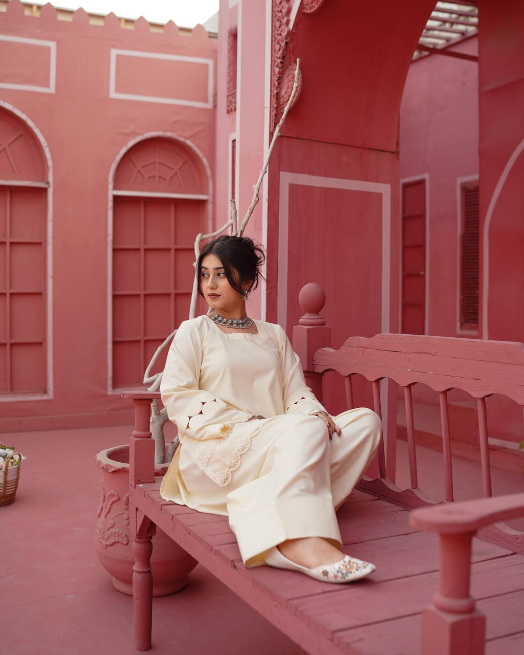 Malai Farshi Shalwar Set