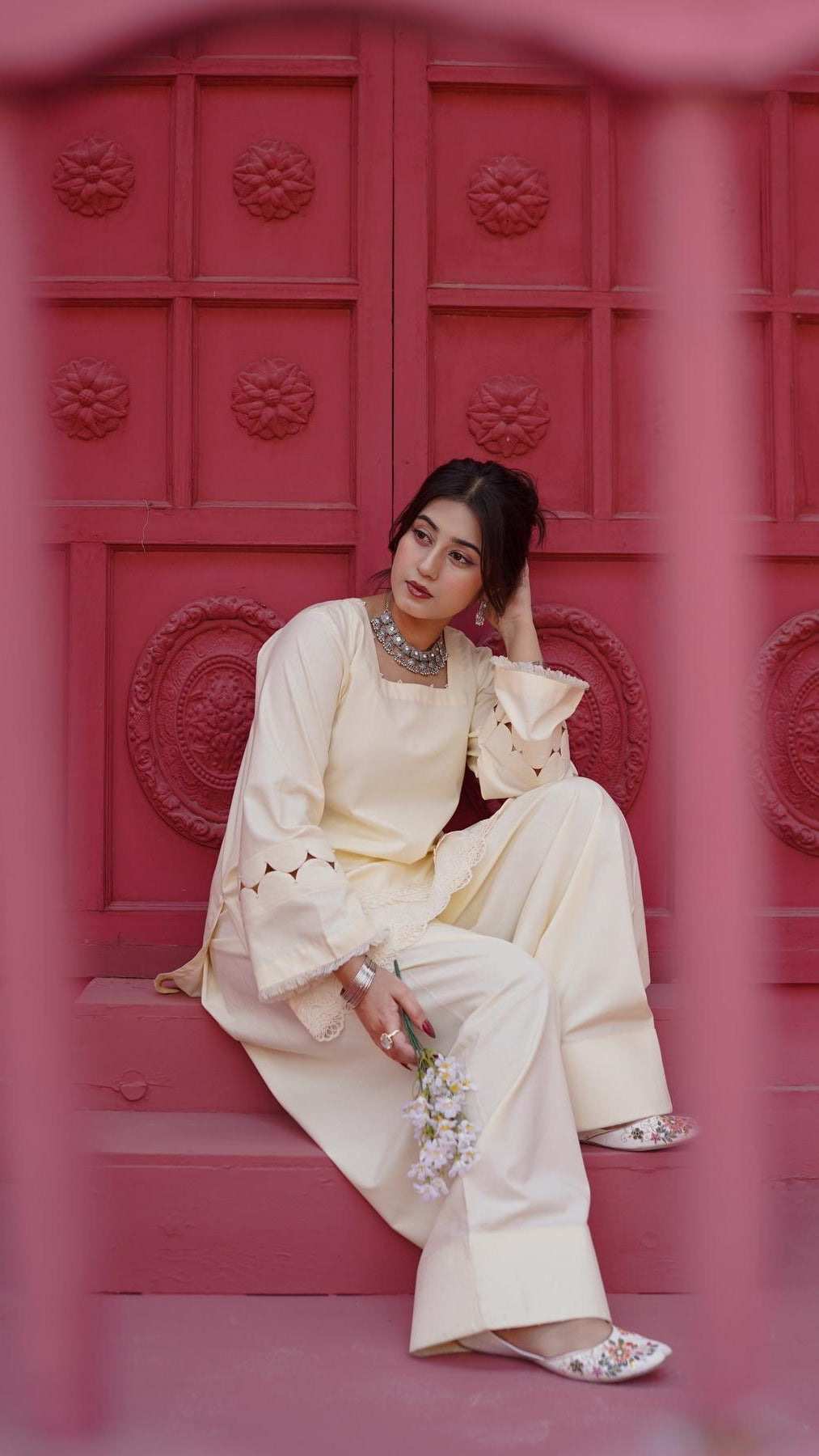 Malai Farshi Shalwar Set