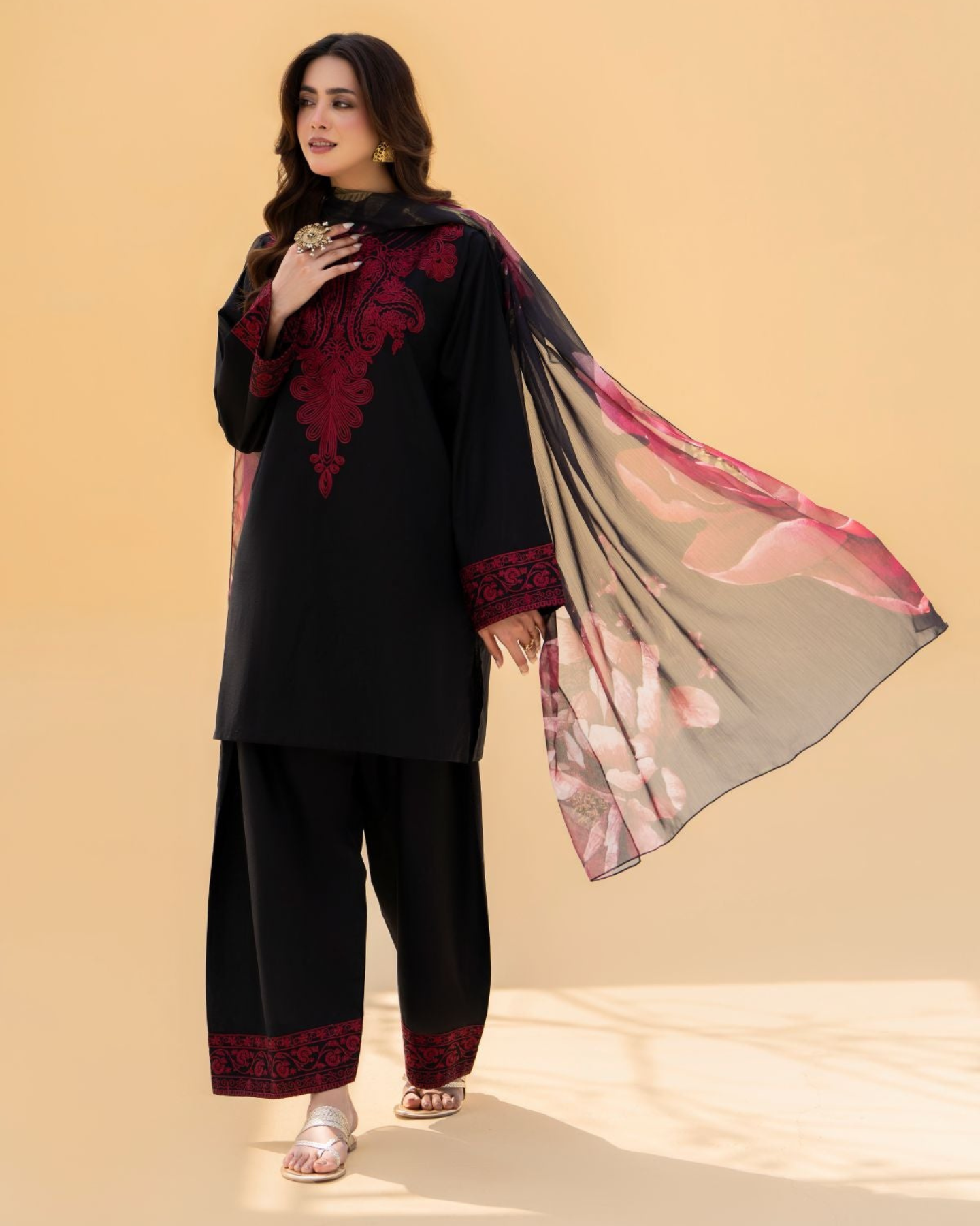 Zaroon Farshi Emb 3pc